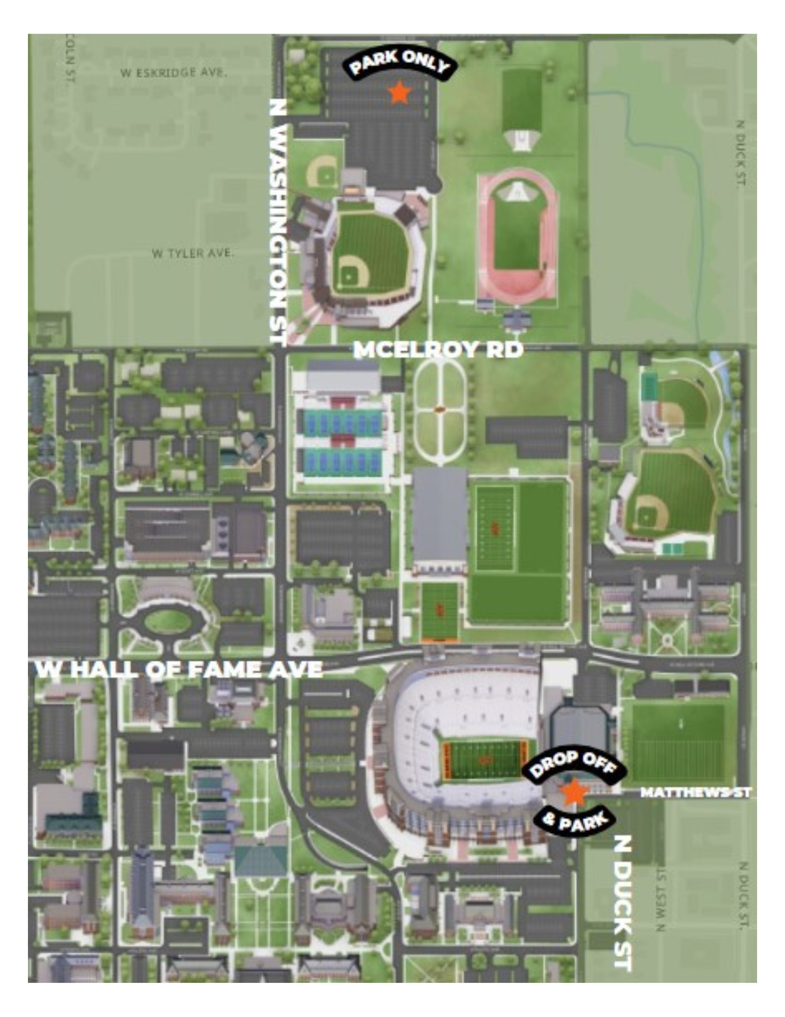 GIA parking map